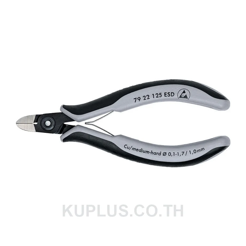 79 22 125 ESD Precision Electronics Diagonal Cutters ESD DIN ISO 9654