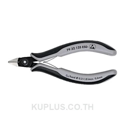 79 32 125 ESD Precision Electronics Diagonal Cutters ESD DIN ISO 9654