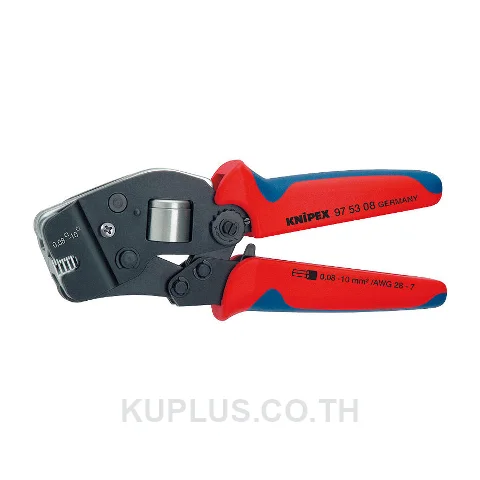 97 53 08 Self-Adjusting Crimping Pliers for End Sleeves (Ferrules) with Front Loading