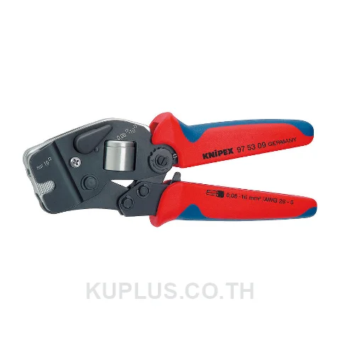 97 53 09 Self-Adjusting Crimping Pliers for End Sleeves (Ferrules) with Front Loading
