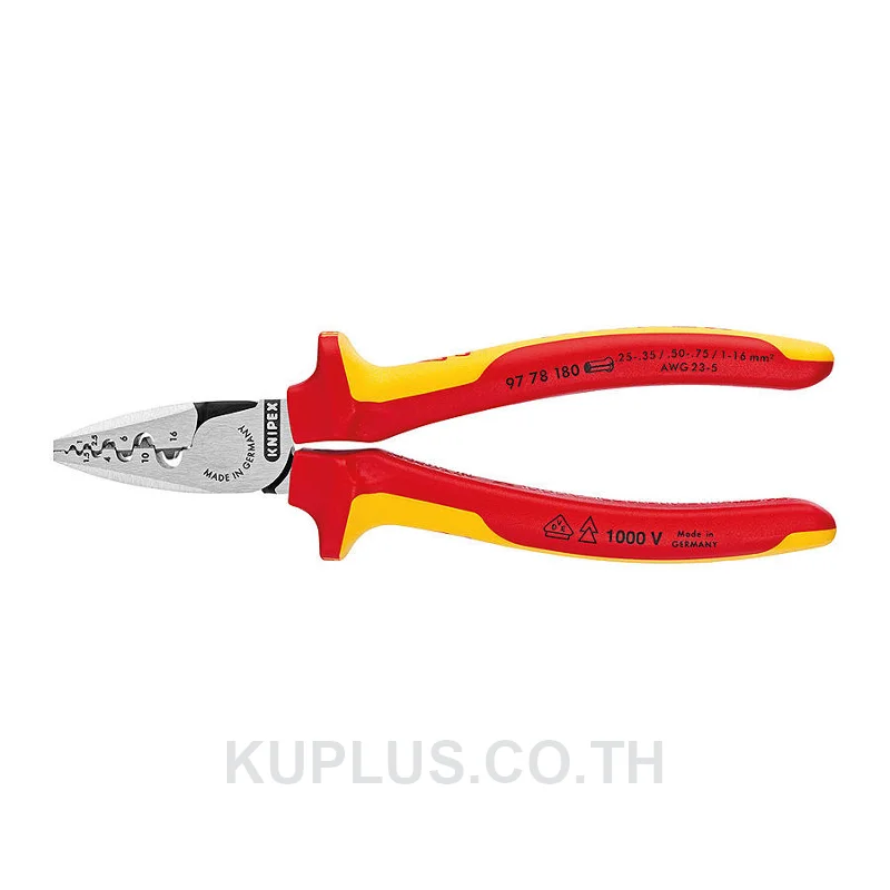 97 78 180 Crimping Pliers for End Sleeves (Ferrules)