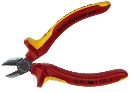 70 06 125 Knipex Side Cutter Cable Cutter, 3mm cutting capacity 125mm overall length