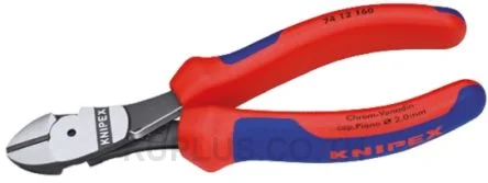 74 12 160 Knipex Side Cutter Cable Cutter, 3.4mm cutting capacity 160mm overall length