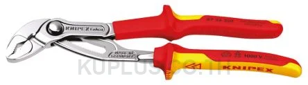 87 26 250 RS Knipex Wrench, 250 mm Overall Length, 46mm Max Jaw Capacity, Plastic Handle