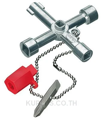 00 11 03 Knipex Diecast Zinc 3 way Control Cabinet Key