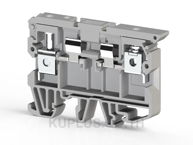6mm2,screw type,fuse terminal block(5x20-25),Insulation material PA,Grey
