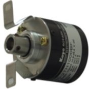 Koyo Encoder, Incremental, Light Duty, 2500 Pulses per Revolution, 8mm Hollow Shaft, 38mm Diameter Body, 5VDC, Line Driver (Differential - OL7272), IP50 (Dust Proof), 1 meter Cable, Tinned Ends