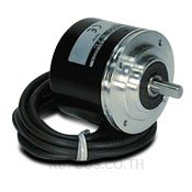 Koyo Encoder, Incremental, Heavy Duty, 1000 Pulses per Revolution, 10mm Solid Shaft, 78mm Diameter Body, 10-30VDC, Push-Pull (Totem Pole), IP65 (Waterjet Proof), Connector, Mounting Screws included