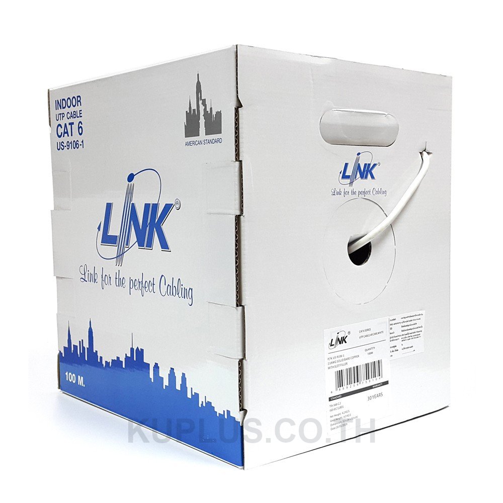 CAT6 UTP Cable (100m/Box) LINK (US-9106-1)