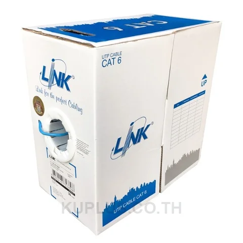 สายแลน CAT6 Link  ของแท้ ขายยกกล่อง (รหัส US-9106A-1)