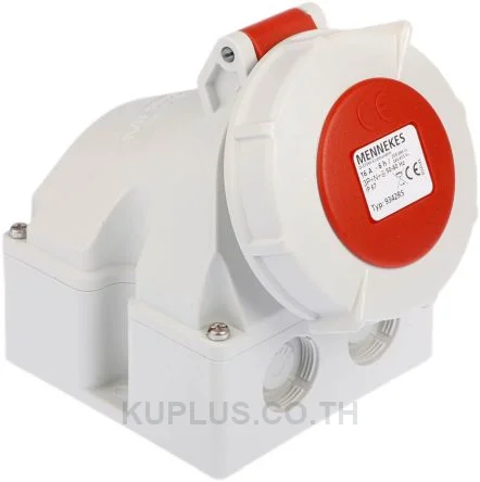 Mennekes IP67 Red Wall Mount 3P+N+E Industrial Power Socket, Rated At 16A, 415 V