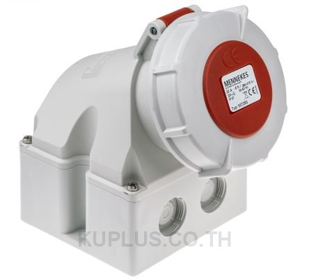 Mennekes IP67 Red Wall Mount 4P Industrial Power Socket, Rated At 32A, 400V