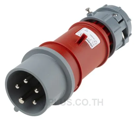 3935, ปลั๊กตัวผู้อุตสาหกรรม แบบเข้าสาย Mennekes ซีรีส์ PowerTOP 16A 5P 400V IP44 สีแดง
