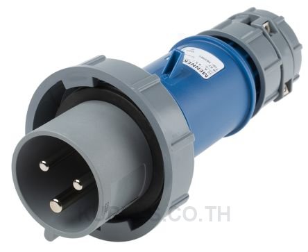 Mennekes PowerTOP Series, IP67 Blue Cable Mount 3P Industrial Power Plug, Rated At 32A, 230V