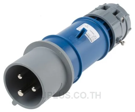 3943, ปลั๊กตัวผู้อุตสาหกรรม แบบเข้าสาย Mennekes ซีรีส์ PowerTOP 32A 3P 230V IP44 สีน้ำเงิน