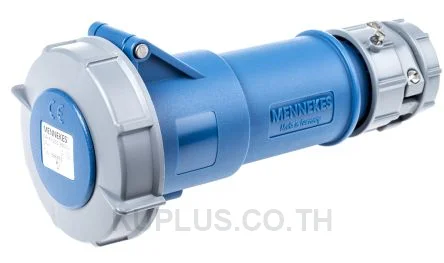 3888, ปลั๊กตัวเมียอุตสาหกรรม แบบเข้าสาย Mennekes ซีรีส์ PowerTOP 32A 3P 230V IP67 สีน้ำเงิน