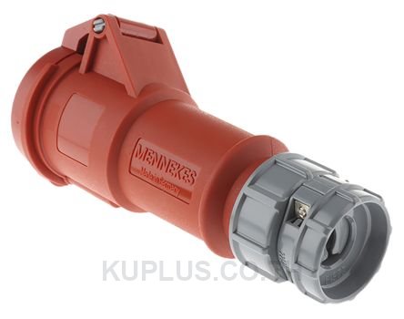 Mennekes PowerTOP Series, IP44 Red Cable Mount 4P Industrial Power Socket, Rated At 16A, 400V