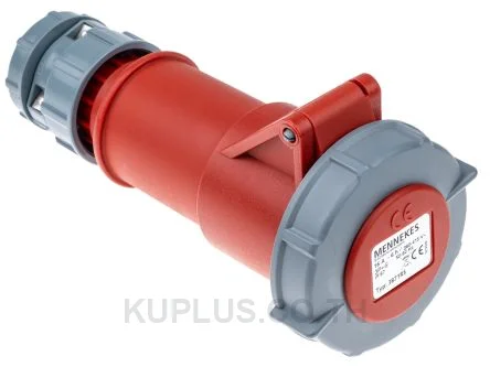 Mennekes PowerTOP Series, IP67 Red Cable Mount 4P Industrial Power Socket, Rated At 16A, 400V