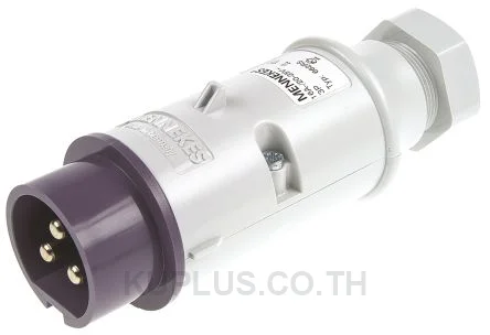662A, ปลั๊กตัวผู้อุตสาหกรรม แบบเข้าสาย Mennekes 16A 3P 20-25V IP44 สีม่วง