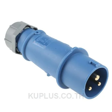 Mennekes IP44 Blue Cable Mount 3P Industrial Power Plug, Rated At 16A, 230V