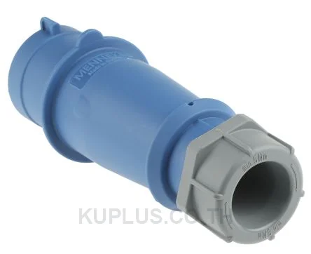 260, ปลั๊กตัวผู้อุตสาหกรรม แบบเข้าสาย Mennekes 32A 3P 230V IP44 สีน้ำเงิน