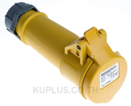 509, ปลั๊กตัวเมียอุตสาหกรรม แบบเข้าสาย Mennekes 16A 3P 110V IP44 สีเหลือง