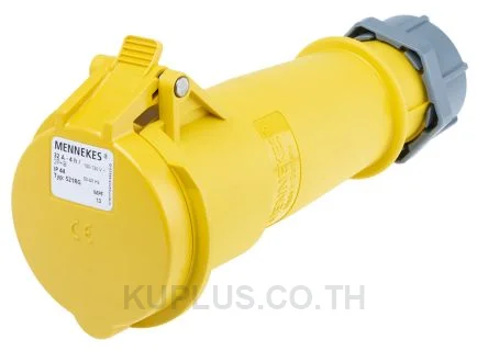 521, ปลั๊กตัวเมียอุตสาหกรรม แบบเข้าสาย Mennekes 32A 3P 110V IP44 สีเหลือง