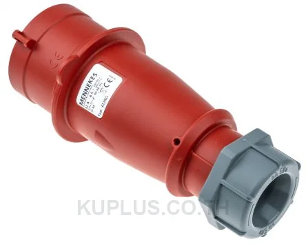 322, ปลั๊กตัวผู้อุตสาหกรรม แบบเข้าสาย Mennekes 32A 5P 400V IP44 สีแดง