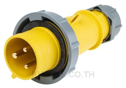 Mennekes AM-TOP Series, IP67 Yellow Cable Mount 2P+E Industrial Power Plug, Rated At 32A, 110 V