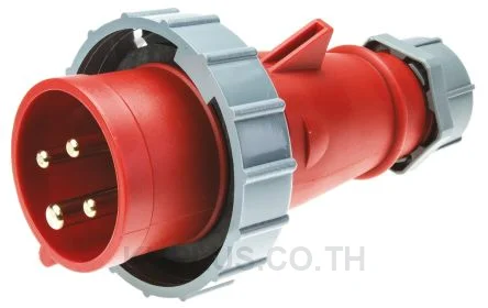 282, ปลั๊กตัวผู้อุตสาหกรรม แบบเข้าสาย Mennekes ซีรีส์ AM-TOP 16A 4P 400V IP67 สีแดง