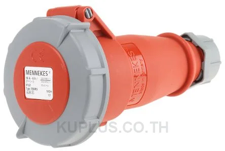 Mennekes AM-TOP Series, IP67 Red Cable Mount 3P+N+E Industrial Power Socket, Rated At 16A, 415 V
