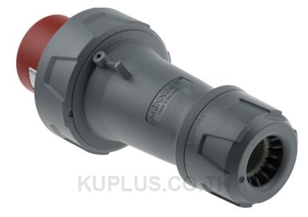 Mennekes PowerTOP Plus Series, IP67 Red Cable Mount 3P+N+E Industrial Power Plug, Rated At 63A, 415 V