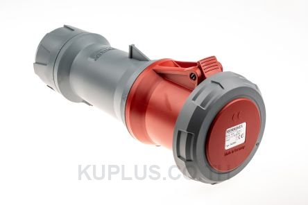 Mennekes PowerTOP Plus Series, IP67 Red Cable Mount 3P+N+E Industrial Power Socket, Rated At 63A, 415 V
