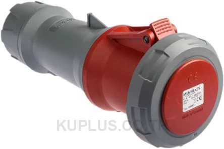 Mennekes PowerTOP Plus Series, IP67 Red Cable Mount 3P+E Industrial Power Socket, Rated At 63A, 415 V