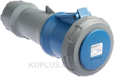 Mennekes PowerTOP Series, IP67 Blue Cable Mount 2P+E Industrial Power Socket, Rated At 63A, 230 V