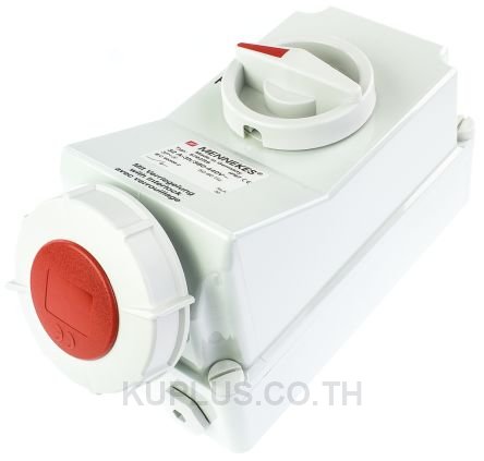 Mennekes Switchable IP67 Interlocked Socket 3P+E, Earthing Position 3h, 32A, 415 V