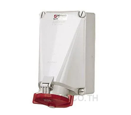 139, เต้ารับอุตสาหกรรม แบบติดผนัง Mennekes 125A 4P 400V IP67 สีแดง