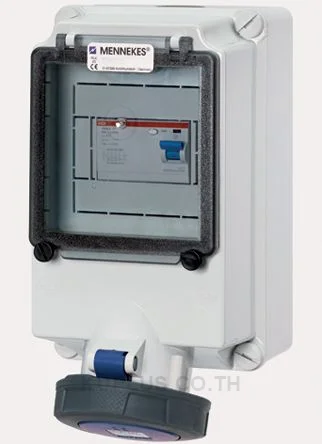 7471RS, เต้ารับอุตสาหกรรม แบบติดผนัง Mennekes 63A 3P 230V
