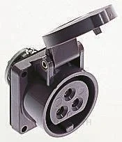 610, เต้ารับอุตสาหกรรม แบบติดแผง Mennekes 16A 3P 20-25V IP44 สีม่วง