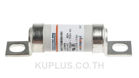Mersen 80A  Fuse, 17 x 49mm, 690V, 61 , 65.5mm