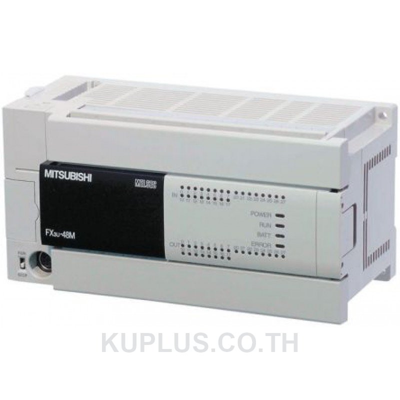 PLC, FX3U Base Unit AC 100-240 V; 24 inputs DC 24 V; 24 transistor outputs