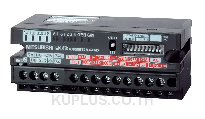 โมดูล I/O ระยะไกล CC-Link Mitsubishi AJ65SBT2B-64AD 4 ช่อง
