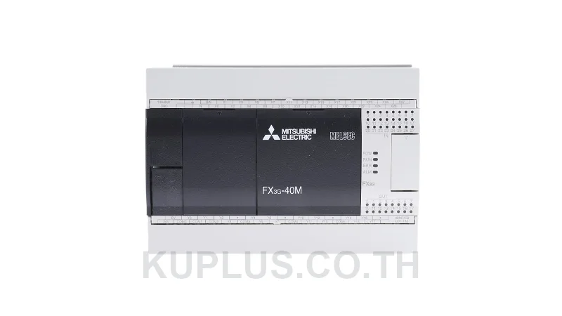 ชุดควบคุม PLC (Base Unit/CPU) Mitsubishi FX3G-40MT/ESS I/O 40 จุด ชนิดเอาต์พุต Transistor อินพุต 24 จุด เอาต์พุต 16 จุด AC 100-240 V