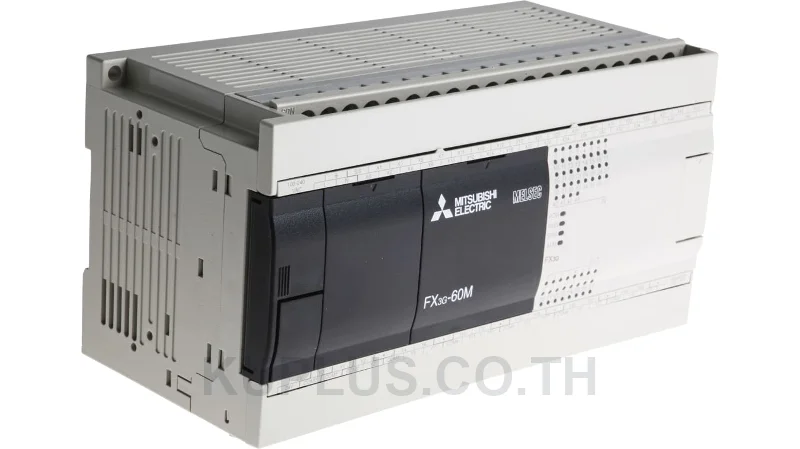 ชุดควบคุม PLC (Base Unit/CPU) Mitsubishi FX3G-60MT/ESS I/O 60 จุด ชนิดเอาต์พุต Transistor อินพุต 36 จุด เอาต์พุต 24 จุด AC 100-240 V