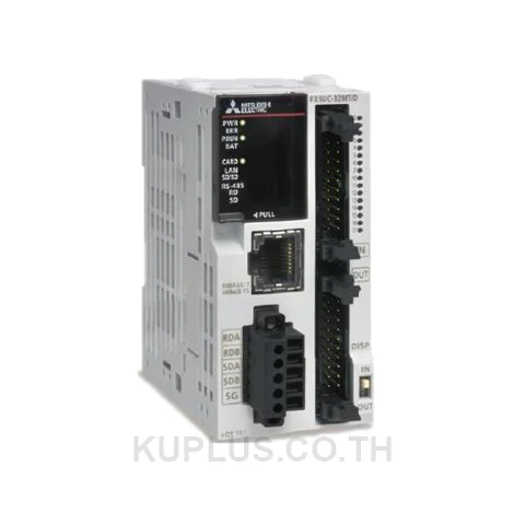 ชุดควบคุม PLC (Base Unit/CPU) Mitsubishi FX5UC-32MT/D I/O 32 จุด ชนิดเอาต์พุต Transistor อินพุต 16 จุด เอาต์พุต 16 จุด