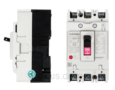Mitsubishi Moulded Case Circuit Breaker (MCCB) NF63-HV, 3P, 63A, 10kA breaking capacity