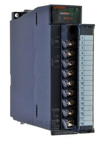 Mitsubishi Q62DAN, Q Series 2 channel analog output module voltage/current;isolat. power supply