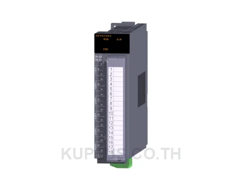 โมดูลอนาล็อก/อุณหภูมิ Mitsubishi Q64AD2DA เอาต์พุต 2 จุด