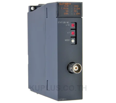 Mitsubishi QJ71BR11 Network / Communication Module, Q Series MELSECNET10/H Master/Slave module Unit Coaxial 75 Ohm simplex bus