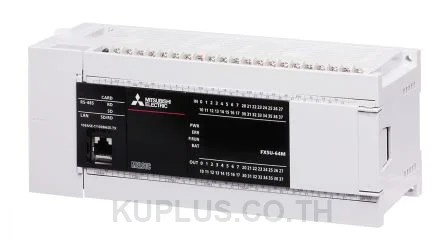 ชุดควบคุม PLC (Base Unit/CPU) Mitsubishi FX5U-64MT/ESS I/O 64 จุด ชนิดเอาต์พุต Transistor อินพุต 32 จุด เอาต์พุต 32 จุด
